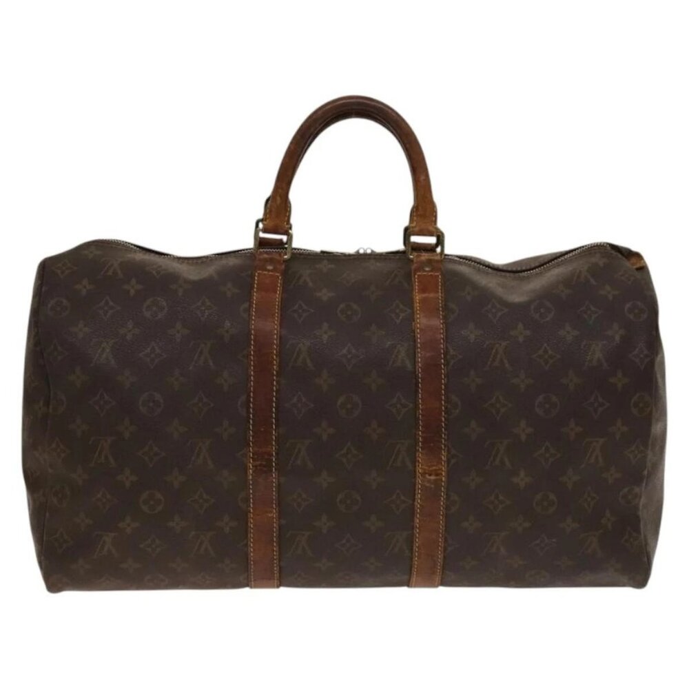 LOUIS VUITTON Monogram Keepall 50 Boston Bag M41426 LV Auth 140450 - Picture 3 of 16